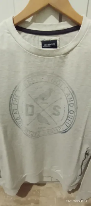 Sudadera gris hombre