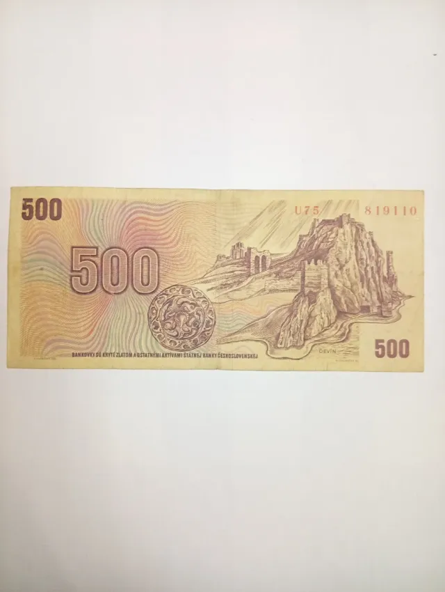 Billete 500 Checoslovaquia Colección