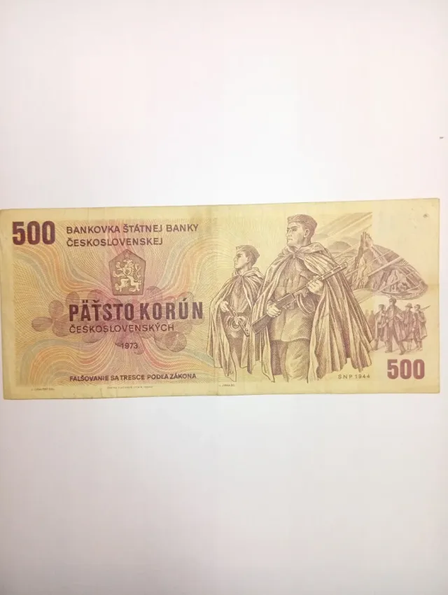 Billete 500 Checoslovaquia Colección
