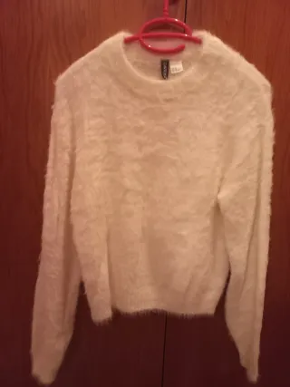 Jersey pelo blanco Divided Talla XS