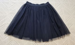 Falda de tul azul marino VILA talla S