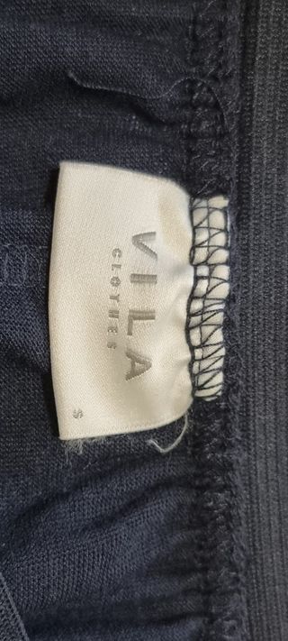 Falda de tul azul marino VILA talla S