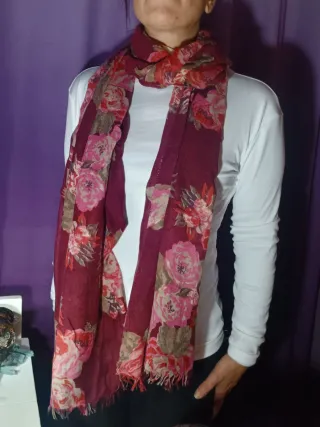 Sciarpa donna floreale