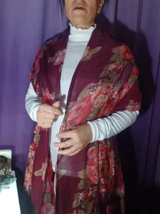 Sciarpa donna floreale