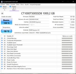 SSD M.2 Crucial T500 1TB NVMe PCIe Gen4