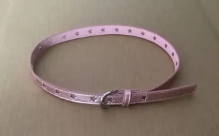 Cinturón niña rosa con estrellas