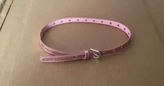 Cinturón niña rosa con estrellas
