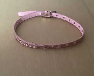 Cinturón niña rosa con estrellas