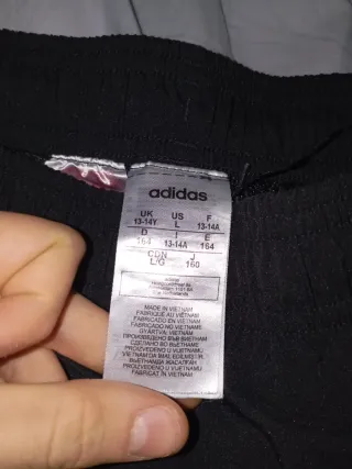 Pantalón Adidas Negro Talla L