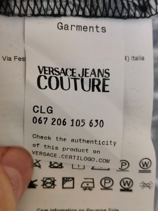 Camiseta Versace Jeans Couture Talla XL