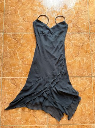 Vestido con tara NUEVO t. M