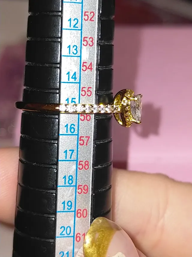 Anello Pandora Cuore Dorato con Zirconi