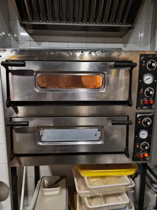 Horno de pizza profesional 6+6