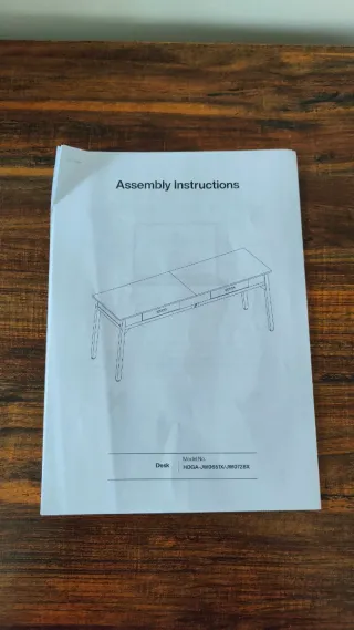 Escritorio doble 2m madera y metal
