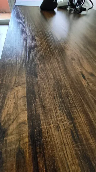 Escritorio doble 2m madera y metal