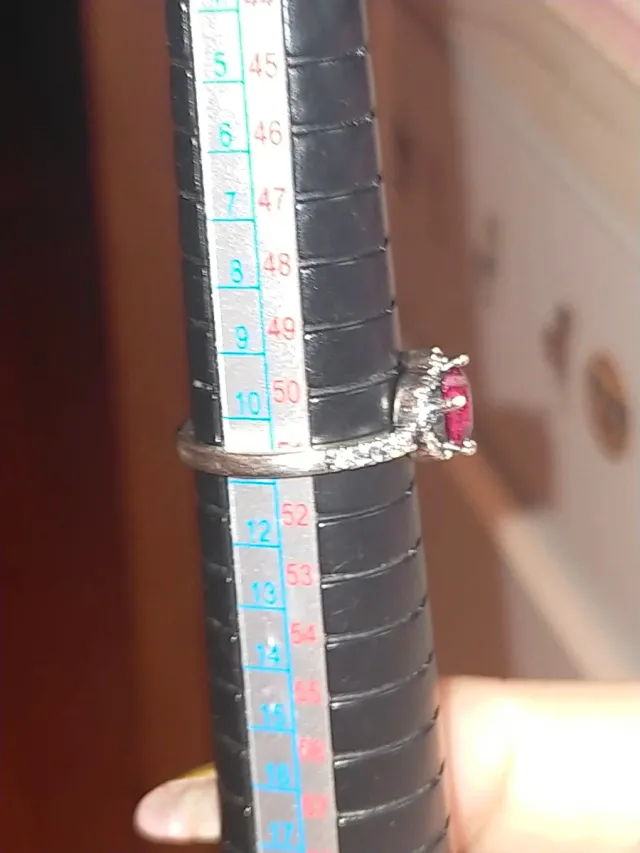 Anello Cuore Rosso e Argento Pandora