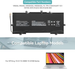 Batteria KYUER 45Wh VR03XL per HP Envy 13-D000