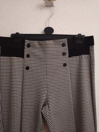 Leggings Lefties con dibujo de pata de gallo T-XL.