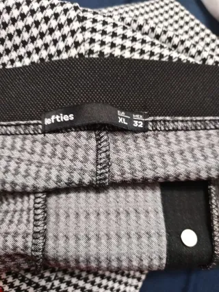 Leggings Lefties con dibujo de pata de gallo T-XL.