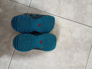 Zapatillas niño talla 31 Salomon azul/gris