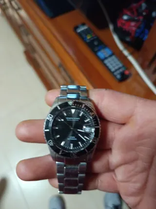 Reloj TEMPO Negro y Plateado