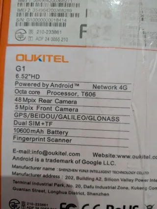 Oukitel G1 256GB