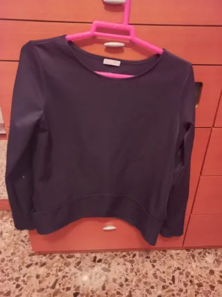 Sudadera azul marino co Zara talla S