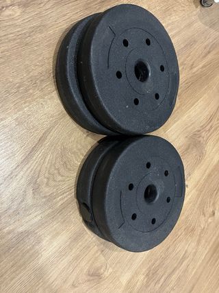 Mancuerna 2 en 1. Barra extensible y discos