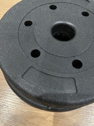 Mancuerna 2 en 1. Barra extensible y discos