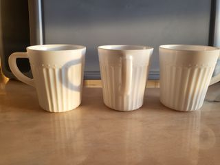 Set 3 Tazze Ikea Bianche