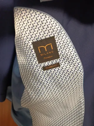 Traje Chaqueta Milano Azul Talla L