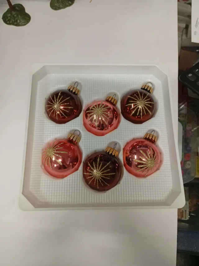 Bolas de cristal para Natal (Conjunto de 6)