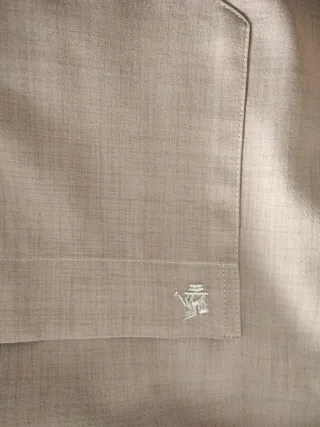 Camisa de vestir caballero morada talla 5.