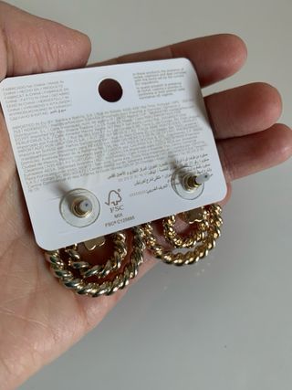 Pendientes Parfois dorados
