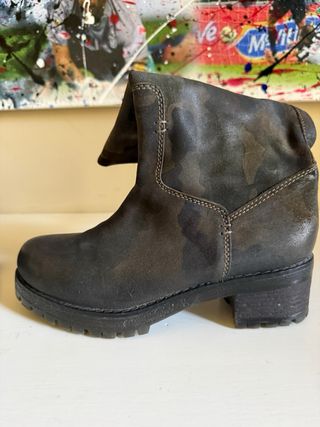 Stivaletti camouflage grigio/verde