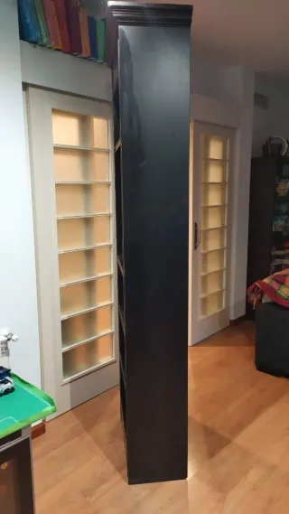 Estantería Negra Madera