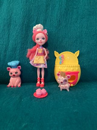 Enchantimals Petya Pig y mascotas