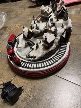 Carillon Trenino Natale Decorazione Innevata