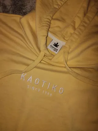 Sudadera KAOTIKO BCN Amarilla Hombre