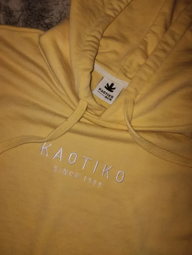 Sudadera KAOTIKO BCN Amarilla Hombre