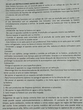Nevera portátil 30L enchufable 12v
