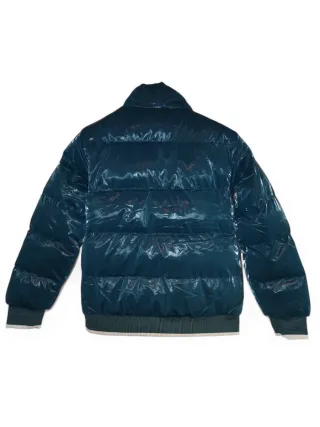 Giacca invernale donna teal lucida