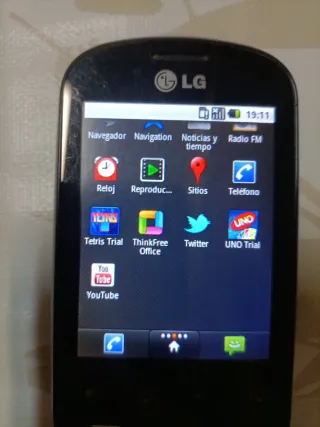 Móvil Vodafone LG P-350 Negro