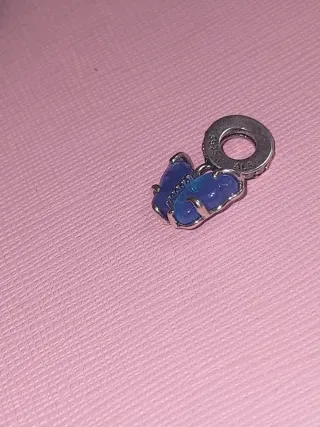 Colgante Pandora Mariposa Azul y Plata ticket