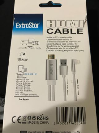 Cavo Lightning HDMI ExtraStar per iPhone/iPad