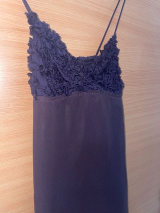 Vestido corto Bershka morado talla S fiesta