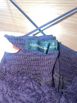 Vestido corto Bershka morado talla S fiesta