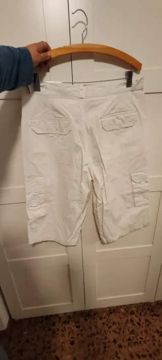 Bermudas AVENA blancas hombre