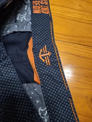 Pantalón Docker Hombre Azul Estampado