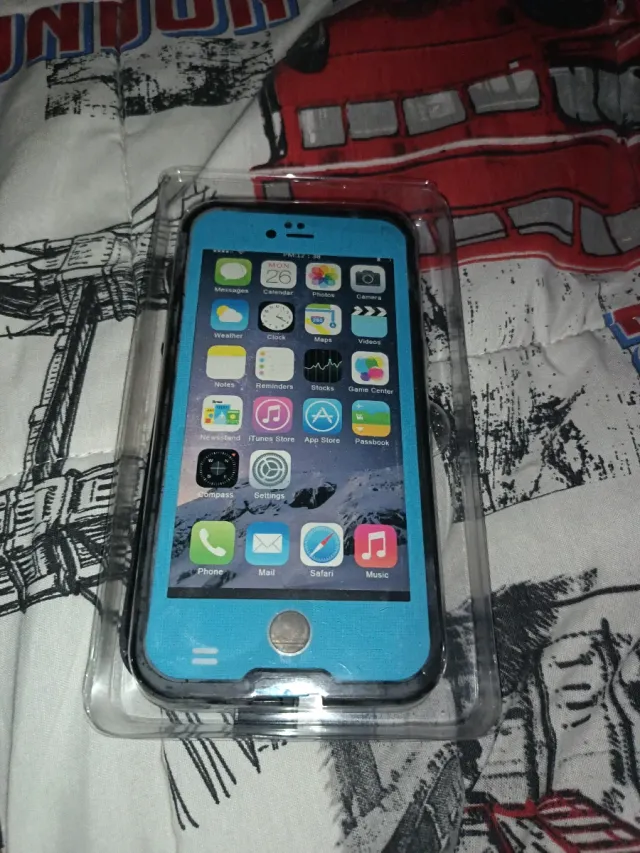 Funda de móvil Apple azul